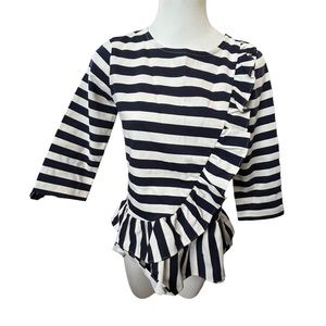 J.Crew Peplum ruffle top Size XS